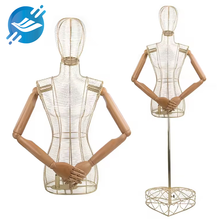 Naha anjeun milarian cara anu bergaya sareng elegan pikeun nampilkeun desain pakean anjeun atanapi nunjukkeun baju karesep anjeun?Teu katingal langkung jauh ti Emas Metal Art Female Mannequin Dressmaker Dress Form Upper Body.Karya seni anu nggumunkeun ieu sanés ngan ukur alat praktis pikeun tukang pakéan sareng désainer, tapi ogé barang hiasan anu éndah anu bakal nambihan sentuhan kecanggihan kana rohangan naon waé.