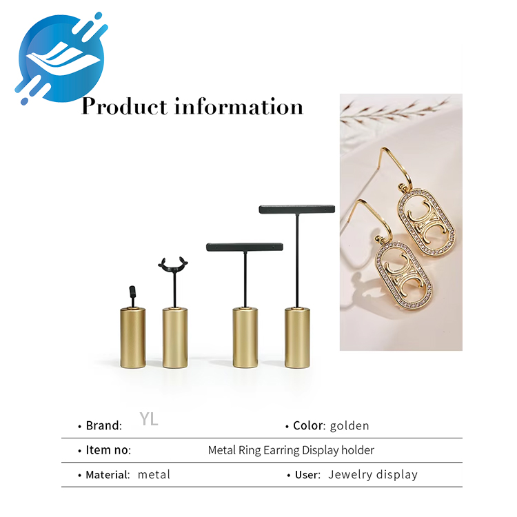 Fa'ailoaina o le Creative Design Black Gold Stainless Steel Jewelry Display Stand Set, o se fofo mata'ina ma le fa'alelei mo le fa'aalia o au fa'aputuga o teuga.O lenei seti ua mamanuina e siitia ai le tuʻuina atu o au mea teuteu, faʻaalia ai i latou ma puʻeina mata o tagata faʻatau.Faia i mea e sili ona lelei ma se mamanu faʻalelei, o lenei seti faʻaaliga o le faʻaopoopoga lelei lea i soʻo se faleoloa mea teuteu, faleoloa, poʻo se fale faʻatauvaʻa.