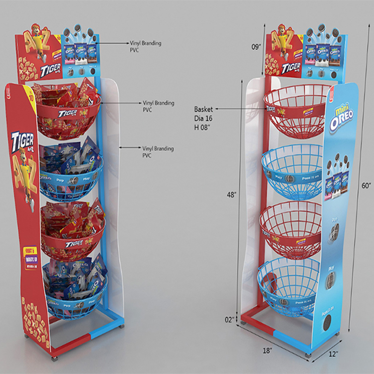 1. The stand tampilan chip kentang dijieunna tina logam & PVC 2. Struktur Strong, stabil 3. Strong kapasitas beban-bearing 4 Jangkungna piring rojongan bisa disaluyukeun kalawan bébas 5. The stand tampilan chip kentang téh awét sarta henteu gampang. luntur 6. Gampang ngumpul jeung beresih 7. KD bungkusan, ngurangan waragad 8. Desain bébas